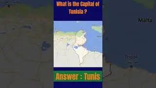 What is the Capital of Tunisia  | Country and Capital | @pradhanseducation