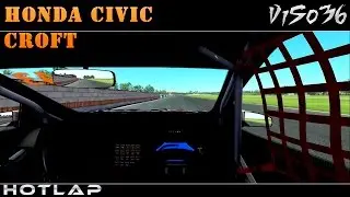 rFactor 2 Hotlap | Honda Civic @ Croft (1:24.440)