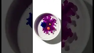 Eternal Ink Bloom #asmr #marbling #satisfying #visualasmr