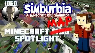 Simburbia - Sim City for Minecraft 1.8 - Map Spotlight (no mods)