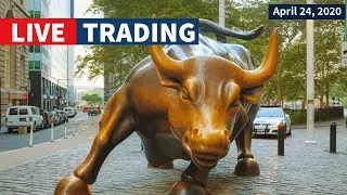 Live Day Trading NYSE & NASDAQ Stocks (Apr. 24, 2020)