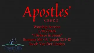 PHCC Worship Service January 18, 2026