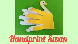 How to make a Handprint Swan  l paper swan l DIY paper crafts l easy method l Shanacreations