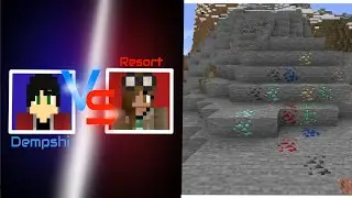 Minecraft Crafting Wars Episode 1 - Vs Dempshi: Finding All The Ores