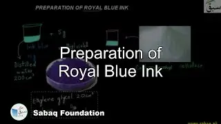 Preparation of Royal Blue Ink, Chemistry Lecture | Sabaq.pk