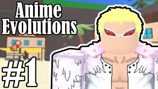 BECOMING LUFFY! - ANIME EVOLUTION SIMULATOR - Episode #1 (Roblox Anime)