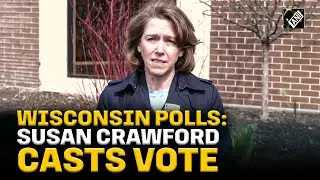 Wisconsin Democratic top court candidate Susan Crawford casts ballot in 'critical' election