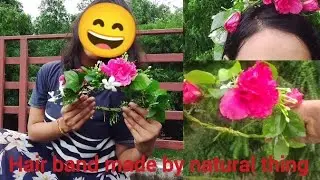 Hair band made by natural thing #long video#realistic#video 