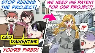 The CEO’s Daughter Fired Me, But My Patent Was the Key to Her Big Project![RomCom Manga Dub]