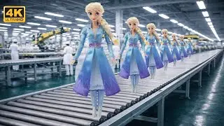 Inside the Doll Factory  Full Frozen Elsa Doll Manufacturing Process (Full Process)