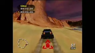 Destruction Derby 64: Sunset Canyon (Glitched) - 2:29.26 [N64] *WR*
