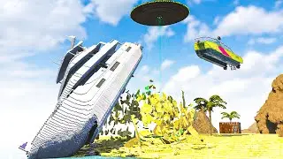 Realistic UFO Destruction | Teardown