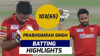 Prabhsimran Singh century DC Vs PBKS | Prabhsimran singh 103 vs DC |Prabhsimran singh century today