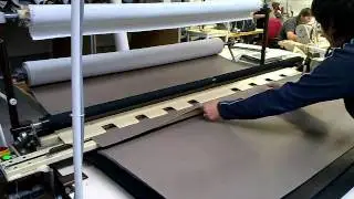 kunstleder halfautomatisch snijden