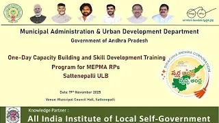 One-Day Capacity Building & Skill Development Training Program MEMPA RPs ( Sattenepalli ULB )