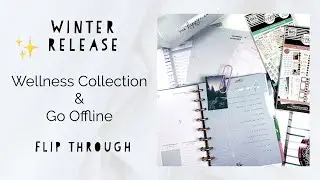 NEW HAPPY PLANNER WELLNESS LINE// Trust Your Process and Go Offline Sticker Flip Through