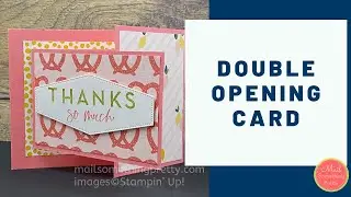 Double Opening Card with Delightfully Eclectic Designer Series Paper