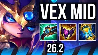 VEX vs AHRI (MID) | Good KDA: 15/1/10 | EUW Master | 26.2