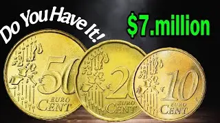 TOP 3: Rare Euro Cent Coins | 50, 20, 10 Cent | Hidden Treasures Worth Big Money in 2025! 