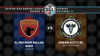 Season 10 - Premier League - Week 11 - EM Dallas Burn vs. Emerald City RC
