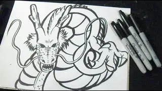 como desenhar um dragão - Shenlong
