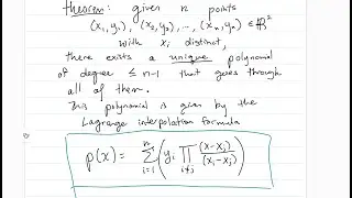 lagrange interpolation formula (with proof)