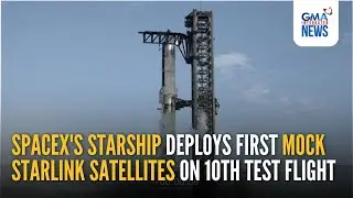 Космический корабль SpaceX Starship выводит на орбиту первые имитационные спутники Starlink в ход...