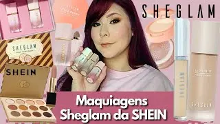 Tutorial com Maquiagens SHEGLAM da Shein usando Base HIDRATANTE! Centésimo VÍDEO do Canal!!