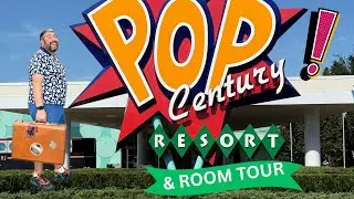 Disney's Pop Century Resort & Room Tour!
