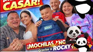 Mira los niños Reciben mochilas de parte de 🐼Rocky 🐼@guanacosg24 