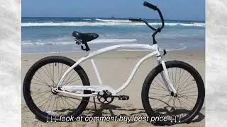 Firmstrong Bruiser Man Single Speed Beach Cruiser Bicycle, 26inch, White