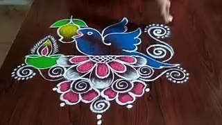 Ugadi special 2 Beautiful kolams only 3 Dot's..