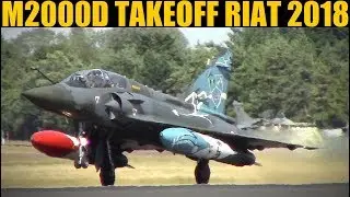 French Mirage 2000D Pair Takeoff & Climb | RIAT 2018