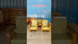 Teak Wood Sofa Set | Natural Polish | VS Furniture and Timber #furniture #sofa #teakwood #wood