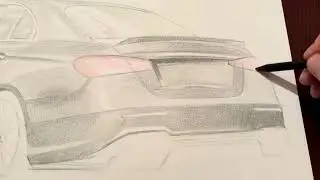 Mercedes Benz with drawing with colour pencils #drawing #artistic #art #sketch #usayoutube 