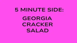 How To Make Georgia Cracker Salad | The 5-Minute Easy Southern Side Dish Everyone Will Love!
