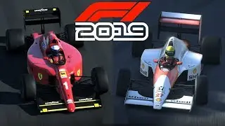 F1 2019 EXCLUSIVE Gameplay - SENNA vs PROST Classic Race at Monza (F1 2019 Game Ferrari & McLaren)