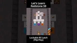 Lockable RS Latch - Flip Flop | Let's Learn Redstone 59 Minecraft Bedrock Redstone Tutorial