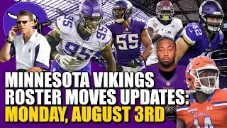 Minnesota Vikings Roster Moves Updates: Monday, August 3rd
