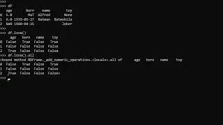 Pandas | m&eacute;todos isna  ,  any  y  all  para evaluar alg&uacute;n valor faltante