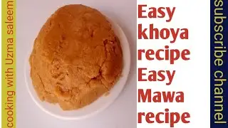 khoya recipe by cooking with Uzma saleem|Mawa recipe|How to make khoya recipe at home|instant recipe
