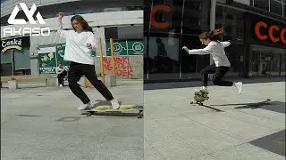 【AKSAO】Epic Longboard Dancing with V50 Pro Endless Summer @KatarzynaHajdan-longboard  #shorts