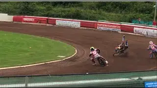 Redcar Speedway - British Youth Championship 2017 - 250cc Crash