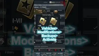 How to Activate Backups In Warthunder #fyp #warthunder #warthundertutorial