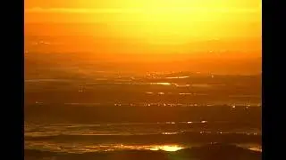 ФУТАЖ. Сильное волнение и яркий закат (Strong waves and a bright sunset)