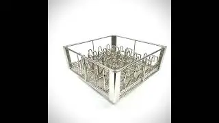 SUS304 Medical Instrument Disinfection Basket#medicalsterilizationbasket #wiremeshbasket