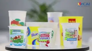 CAI offset printer for PP cups #dryoffset #cai #printing #plastic
