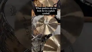 Splash cymbals qualities? #splashcymbal #cymbals #drumsounds #cympad #strajkstudios