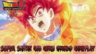 Dragon Ball Z Shin Budokai 2 | Super Saiyan God Goku (MOD) Gameplay