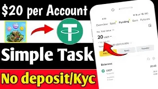 $20 Per Account spot earning Live || Today New instant crypto loot || DIGITAL EARNING👑
